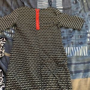 Black and white dress